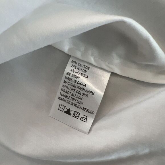 ANTONIO MELANI ASHTON BLOUSE Women Sz Small WHITE Ruffle Button Down - Picture 9 of 13